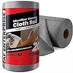 Reusable Microfiber Cleaning Cloth Roll 20 Sheets â Tearable Kitchen Cleaning Wipes, Ultra Absorbent, Lint-Free, Washable Up to 4000 Times, Eco-Friendly Paper Towel Replacement for Home & Kitchen