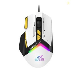 Ant Esports GM333 Smartchoice Wired Gaming Mouse, 12800 DPI Optical Se