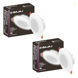 Bajaj Polycarbonate Ivora Compact Downlight 3-in-1 Colour | 3W LED Dow