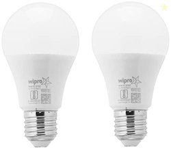 wipro Garnet 7W LED Bulb for Home & Office |Warm White (2700K) | E27 B