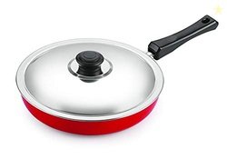 Nirlon Aluminium Kitchen Cooking Non- Stick FryPan with Bakalite Handl