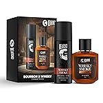Beardo Whisky Smoke Deodorant 120ml & Bourbon Perfume 50ml for Men Giftset | Eau De Parfum & Body Spray | Spicy, Woody – Oudh | Long Lasting Mens Perfume | Date night fragrance | Rakhi Gift for Brother | Gift for boyfriend | Gift for Men | Gift for Brothe