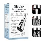 Nibbler Â® Tap Extender for Kitchen Sink, Upgrade Your Kitchen with Flexible Faucet with Extension for Convenient Use & Easy Access, Alpha 1
