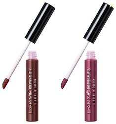 LAKM Forever Matte Liquid Lip Colour, Mauve Ecstasy, 5.6 Ml & Lakme Fo
