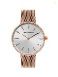 French Connection Silver Dial Analog Watch for Women - FCL22-D
