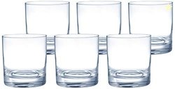 Amazon Brand - Solimo Elitus Whisky Glass Set, 300ml, Set of 6, Transp