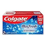 Colgate MaxFresh Toothpaste, Blue Gel Paste with Menthol for Super Fresh Breath, 600g, 150g X 4 (Peppermint Ice, Combo Pack)