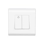 Wipro Northwest (Nowa) Switch Combo of 2M Plate + 1M Bell Push + 1 6A Switch, White (Kit 3)