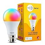 Wipro Alexa 9W Smart Bulb | Works with Alexa only | Simple Set Up with Alexa App | Color Changing | Dimmable | 2.4 GHz Wi-Fi, Pack of 1| b22d| LED