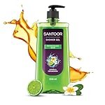 Santoor Refreshing Shower Gel With Natural Lemon & Frangipani Extracts| For Men & Women| For Soft and Fresh Skin| Suitable For All Skin Types| No Parabens| No Silicones| 500ml