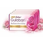 Dabur Gulabari Pure Rose Soap 150g (Pack of 4) | Moisturizing Bathing Soap for Radiant Glowing Skin & Body | Glycerine & Niacinamide | Long Lasting Fragrance | For Men & Women