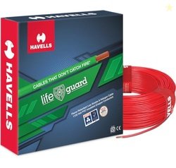 Havells Lifeguard Cable WHFFFNRL16X07 6 sq mm Wire (Red)
