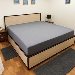 Waterproof Mattress Protector for Single Bed - 36 x78 , Dark Grey, Non