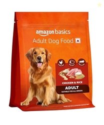Amazon Basics Dry Dog Food | 1 Kg Trial Pack| Chicken & Rice | with Re