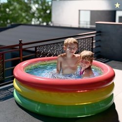 Lifelong Swimming Pool for Kids | Inflatable Sunset Glow Round Colourf