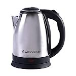 Wonderchef Crescent Electric Kettle 1800W with Stainless Steel Interior | Safety Locking Lid | 1.8L Capacity | 2 Years Warranty