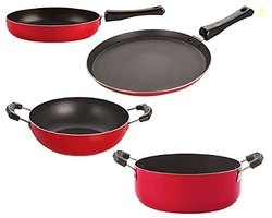 Nirlon Aluminium Non Stick Kitchen Utensil for Cooking Pots and Pan Se