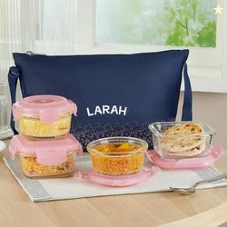 Larah Glassware Speckle Pink Daisy Borosilicate Glass T...