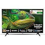 NU 108 cm (43 Inches) New 2025 Borderless Series 4K QLED Smart Google TV LED43QUGNX