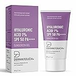 DERMATOUCH Hyaluronic Acid 1% Sunscreen | SPF 50 Pa++++ | For All Skin Types | No White Cast | 30g