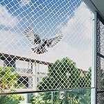 BENAVJI Bird Net for Balconies | Pigeon Net Anti Bird and Monkey Heavy Duty UV Stabilized HDPE Mesh with Installation kit White Color Size 6FTX10FT