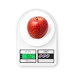 CRAE SF-400 Digital Kitchen Weighing Scale | 10Kg x 1g Precision | 1 year (6+6 months) warranty | Food Scale with LCD Display for Cooking, Baking, Meal Prep & Healthy Diet | (White)