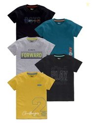 BAESD Boys Pack Of 5 Printed T-shirt