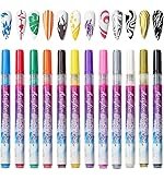 Nail Art Paint Pens Set Multi Color Acrylic Nail Design Pens for Nail Decoration