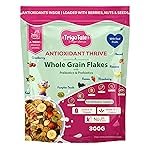 TrigoTale Antioxidant Thrive Flakes | Breakfast Cereals | Rich in Antioxidants | with Prebiotics & Probiotics | Made of 7-Grains | with Real Fruits, Almonds & Seeds | 300g