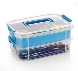 HOLLIO plastic boxes for Storage transparent boxes for storage, Portab