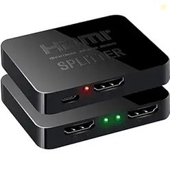 Etzin HDMI Splitter 1 in 2 Out, 4K hdmi Splitter for Dual Monitors Dup