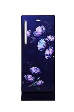 Haier 190L 4 Star Direct Cool Single Door Refrigerator | Toughened Glass Shelves | Fast Ice Making in Just 60 minutes | Large Veg Box| Easy Clean Back (HED-204TMIBA-N, Marine Ivy, Base Stand)