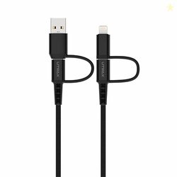 UTRAX 4-in-1 Type-C & Lightning Cable with 60W Fast Charging, 480Mbps