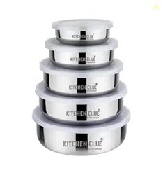 Stainless Steel Food Storage Boxes With Airtight Leak Proof Lids (Pack