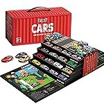 Kidology 48-Piece Pull Back Car Set, Racing & Toy Vehicles for Kids 3+, Bulk Mini Cars, Learning & Educational Stuffers Mini Cars Toy Trucks, Birthday Gift for Boys & Girls.