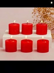 Quace 6 pieces Pillar Candle