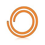Prestige 1.5M LPG Rubber Hose Pipe with Reinforced Steel Wire, ISI Certified (Orange)