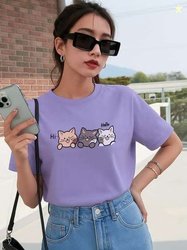 The Dry State Women Printed Cotton T-shirt