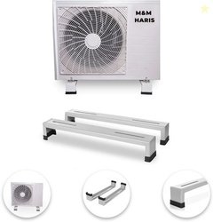 M&M HARIS Heavy Duty Metal Floor AC Outdoor Stand With Non Rusted...mo