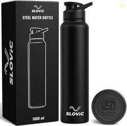 SLOVIC Durable & Stylish Leak-Proof 1000 ml Stainless Steel Bottl...mo