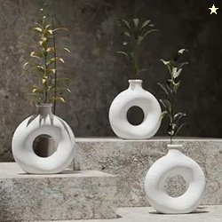 Lifelong Set of 3 Home Decor Planters for Living Room & Balcony | 8.75