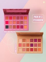 MINARA Long Lasting Eyeshadow Palette - 36 g - Nude- Rose Gold