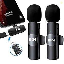 BKN Dual K9 2 in 1 Wireless Collar Microphone for All iPhone Lightning