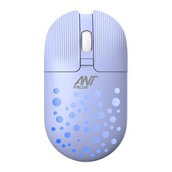 Ant Value FKAPU05 1600 DPI Wireless Mouse - Light Purple