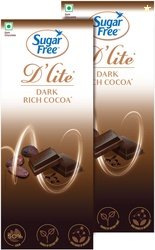 Sugarfree D'lite Rich Cocoa Dark Chocolate Bars (2 x 80 g)