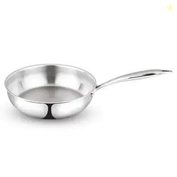 Borosil Cookfresh 1.3L Tri-ply Stainless Steel Frypan with Handle | Ga