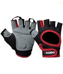 Kobo Weight Training Gloves Grey/Red