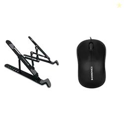 Zebronics-NS1500 Laptop Stand Featuring Foldable Design, Anti-Slip Sil
