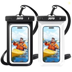 JOTO Plastic 2 Pack Waterproof Phone Pouch Case Up to 7,IPX8 Underwate