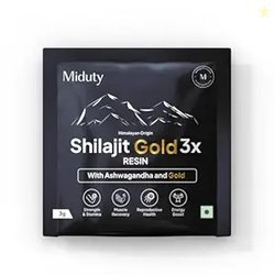Miduty Shilajit Gold 3X Resin 5001000mg Serving - Pure Himalayan Shila